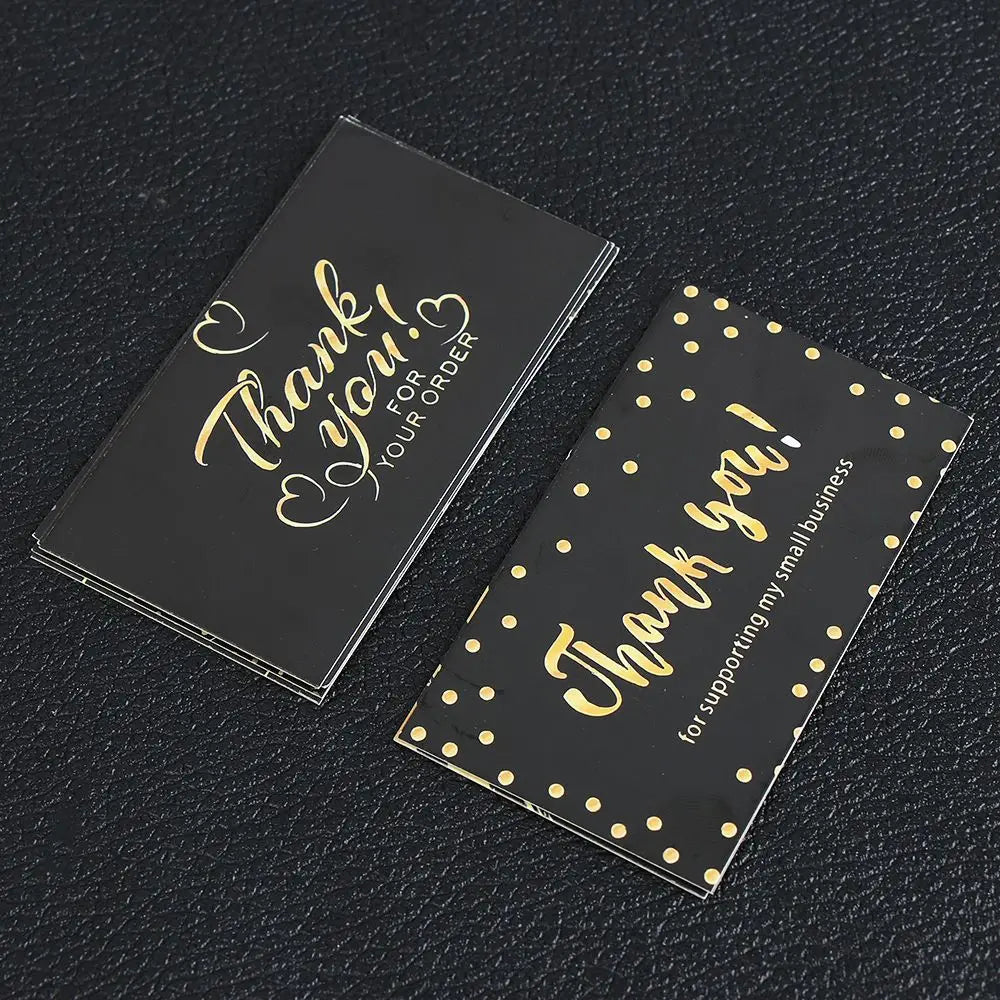 50PCS Thanks Greeting Cards Thank You Card For Supporting My Small Business Paper Seal Label Party Gift