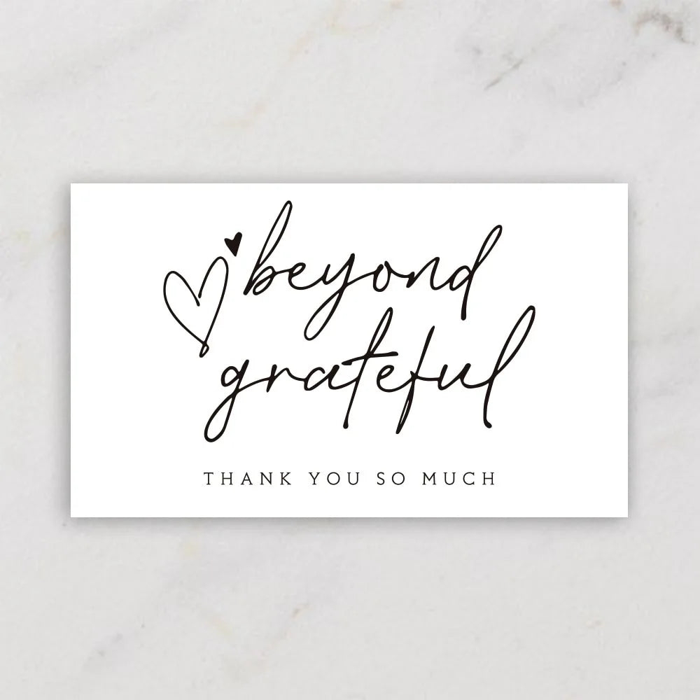 10-30Pcs Thank You Card Party Gift Shopping Purchase Thanks Greeting Cards Appreciation Card For Sellers
