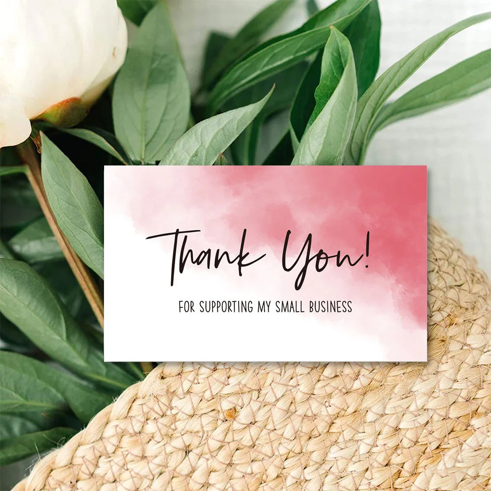10-30pcs Thanks Greeting Card Thank You Cards Gift Decoration Appreciation Card for Small Business Wedding Paty Retailsale