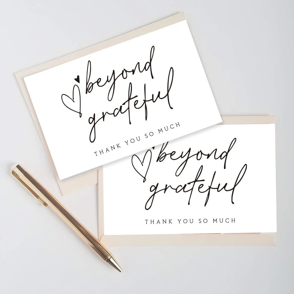 10-30Pcs Thank You Card Party Gift Shopping Purchase Thanks Greeting Cards Appreciation Card For Sellers
