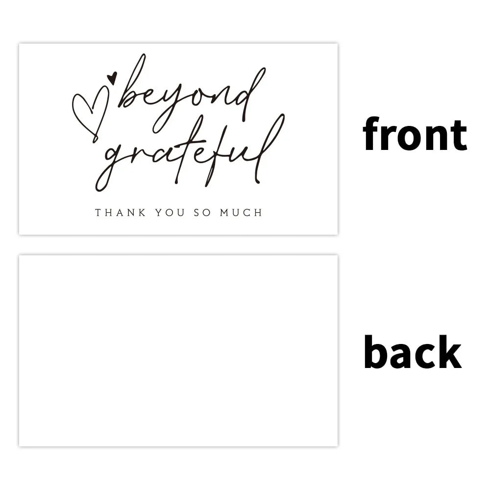 10-30Pcs Thank You Card Party Gift Shopping Purchase Thanks Greeting Cards Appreciation Card For Sellers
