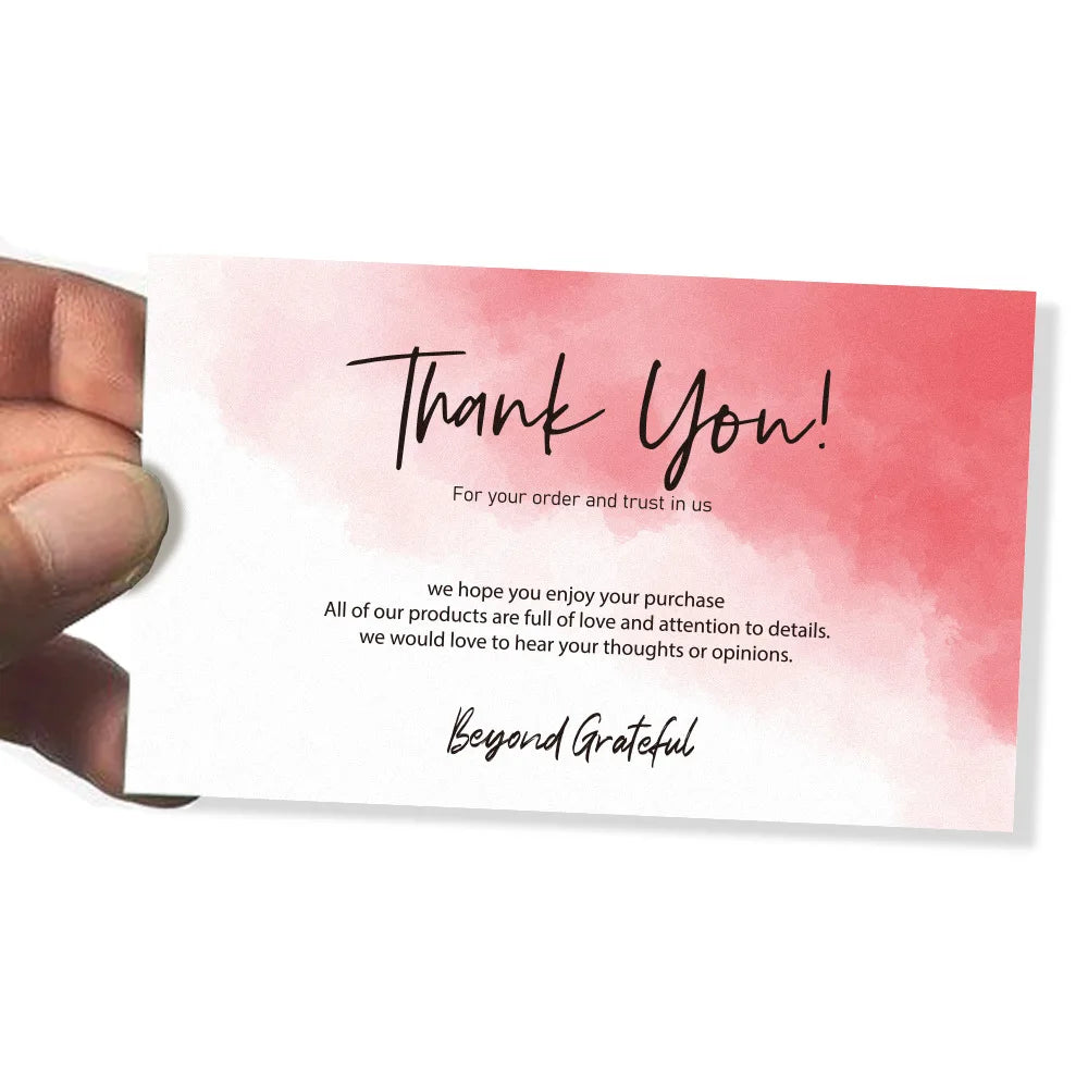 10-30pcs Thanks Greeting Card Thank You Cards Gift Decoration Appreciation Card for Small Business Wedding Paty Retailsale