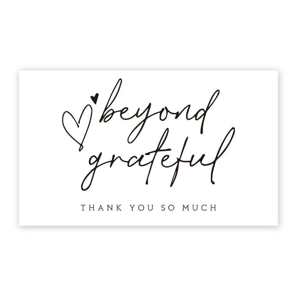 10-30Pcs Thank You Card Party Gift Shopping Purchase Thanks Greeting Cards Appreciation Card For Sellers