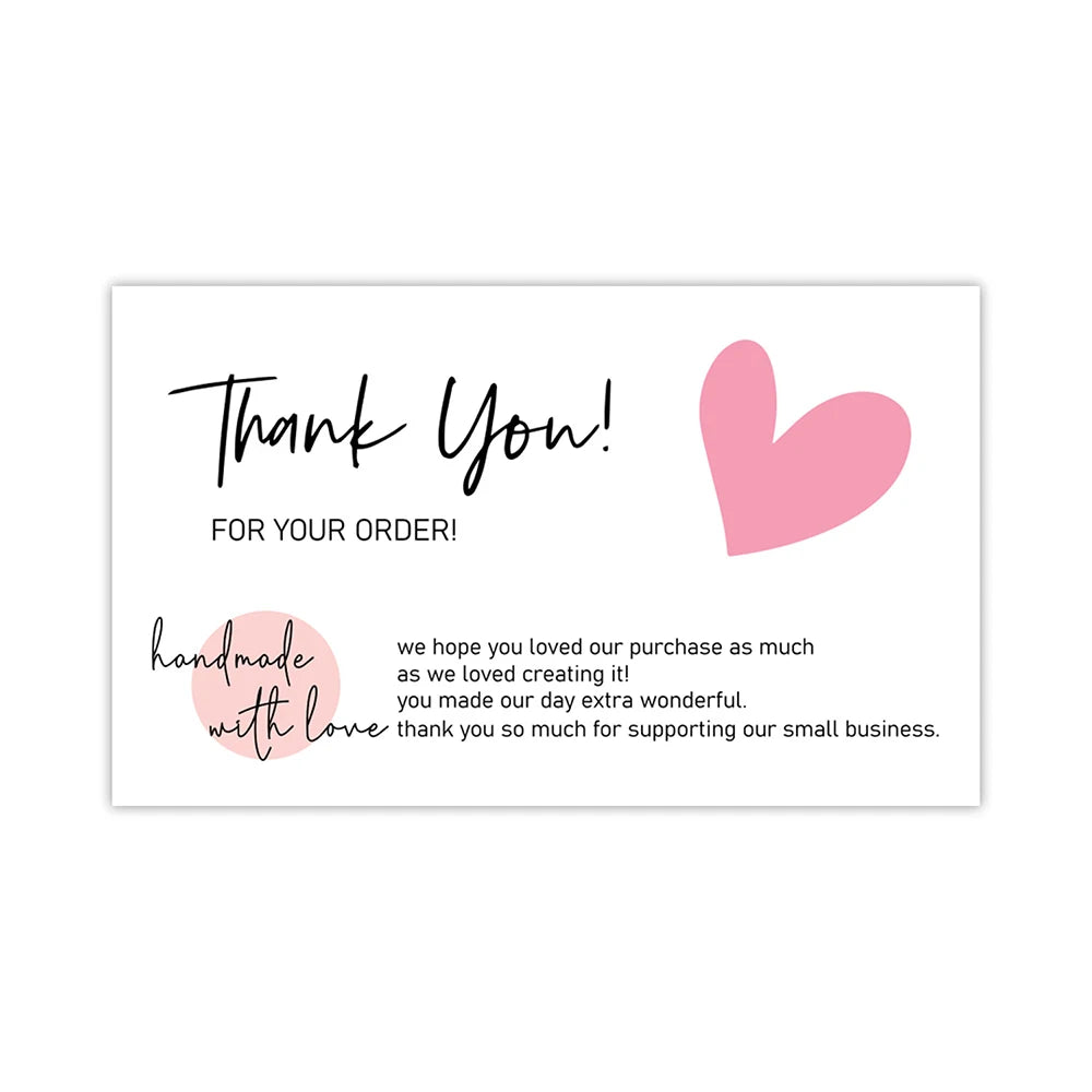10-30Pcs Thank You Card Party Gift Shopping Purchase Thanks Greeting Cards Appreciation Card For Sellers