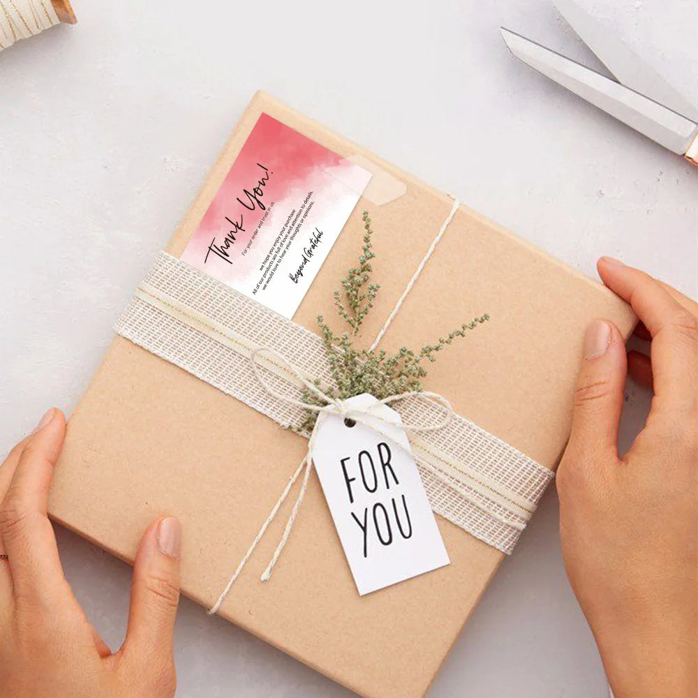 10-30pcs Thanks Greeting Card Thank You Cards Gift Decoration Appreciation Card for Small Business Wedding Paty Retailsale