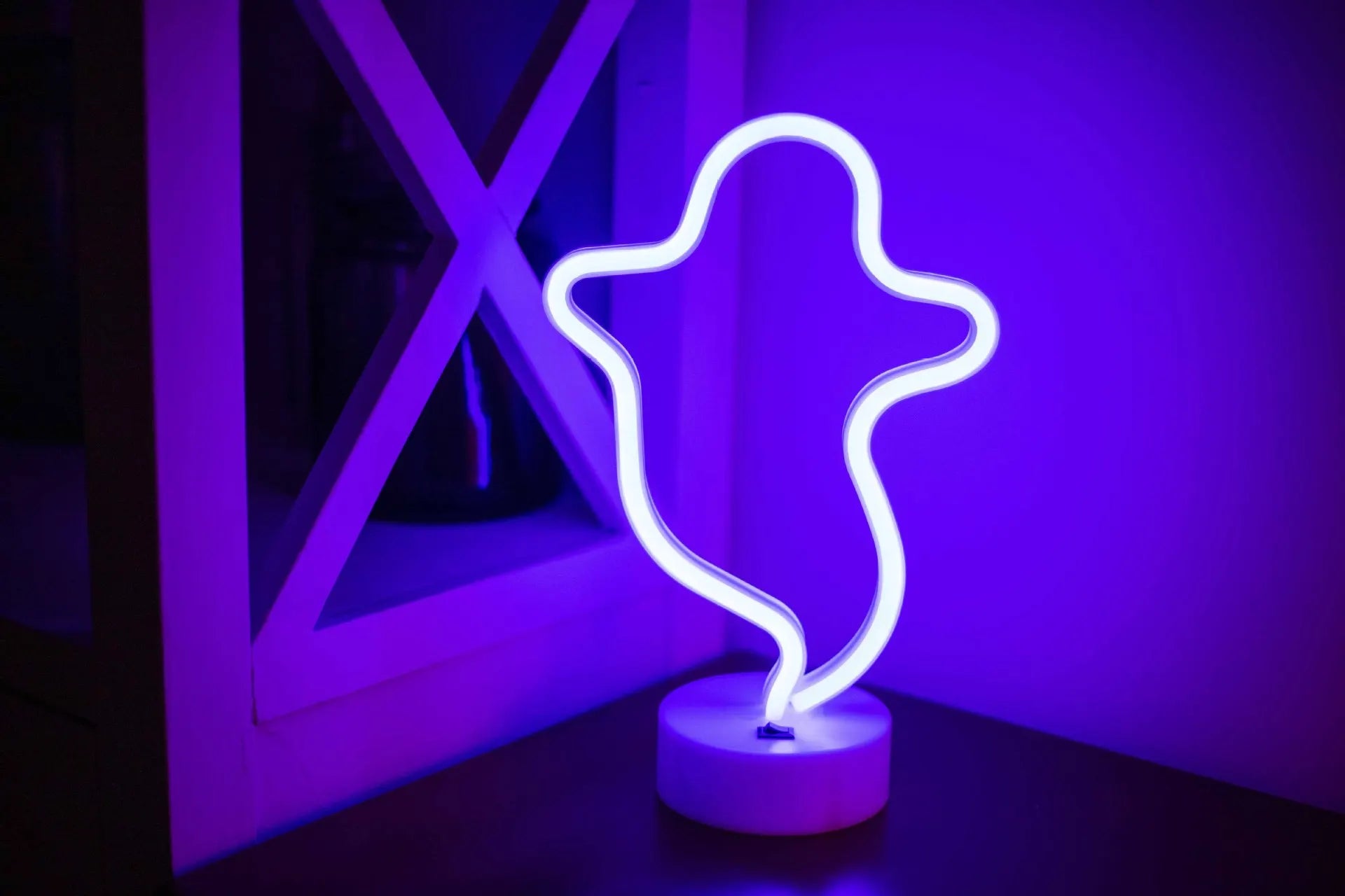 Halloween Party Decoration LED Ghost Pumpkin Bat Neon Lights Wall Decor  Neon Lamps For Kids Living Room Wedding Night Lights