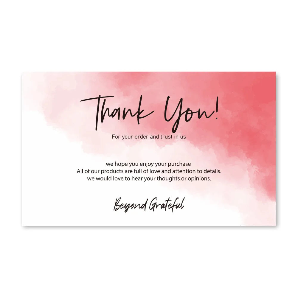 10-30pcs Thanks Greeting Card Thank You Cards Gift Decoration Appreciation Card for Small Business Wedding Paty Retailsale