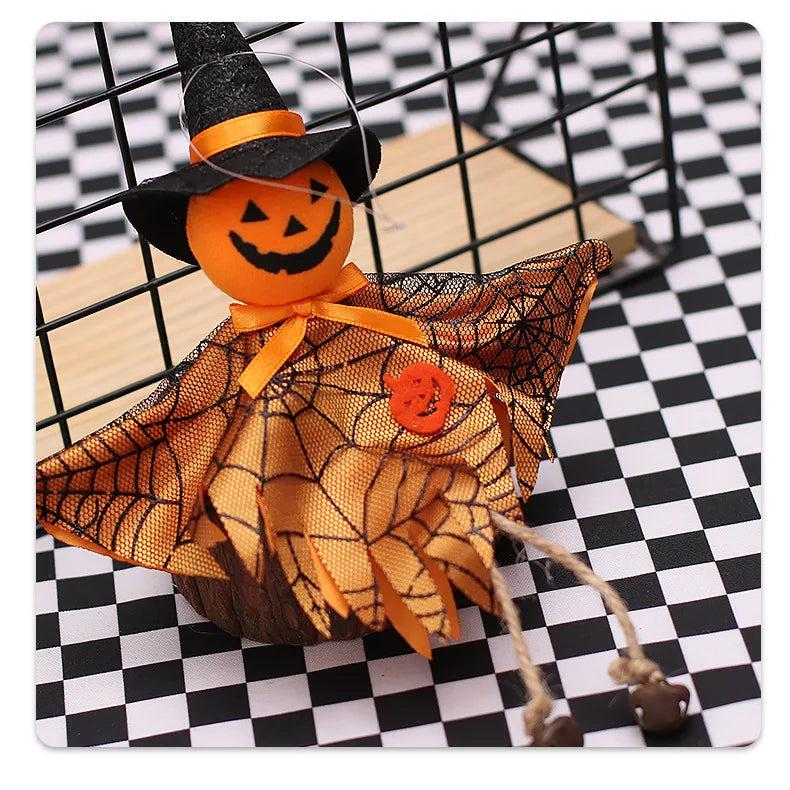 Halloween Decorations Doll Bar Decor Pumpkin Ghost Witch Pendant Scary Halloween Kids Gift Halloween Party Decoration for Home