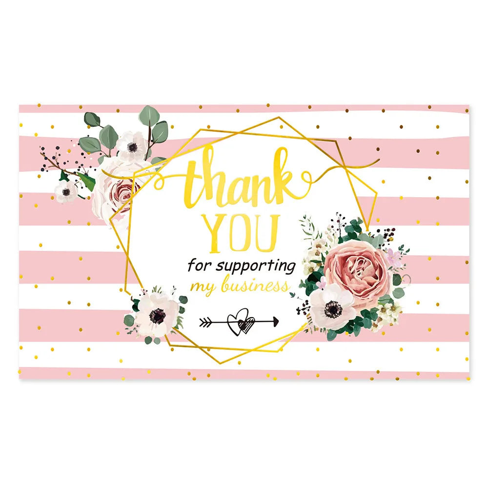 10-30pcs Thanks Greeting Card Thank You Cards Gift Decoration Appreciation Card for Small Business Wedding Paty Retailsale