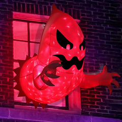 Halloween Ghostbusters Resin Wall Decor Party green gluttonous ghost ornaments Halloween Inflatable Red Ghost Glowing Decoration