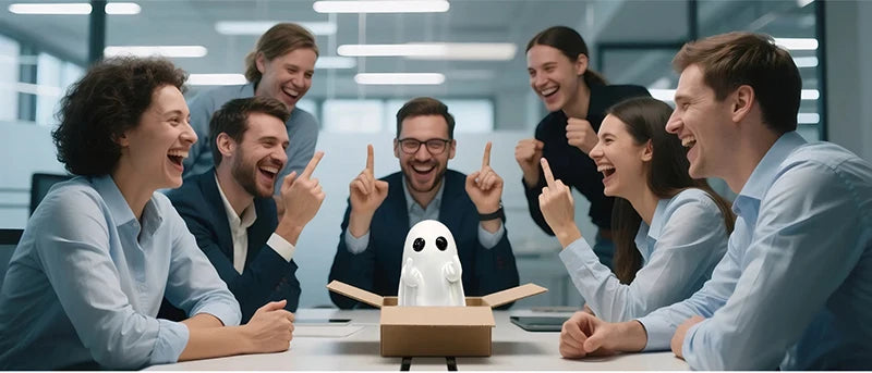 Halloween Creative Ghost Ornaments Desktop Ornament  Personalized Home Halloween Party Terrifying Atmosphere Decorations