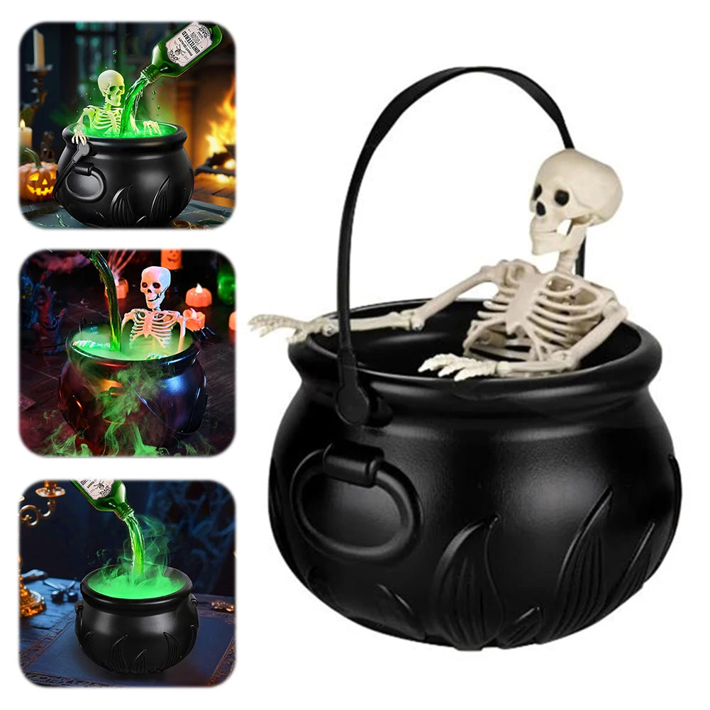 Halloween Decoration Wizard Bowl Magic Float Bottle and Diffuser Halloween Horror Skeleton Ghost Ornaments Haunted House Props