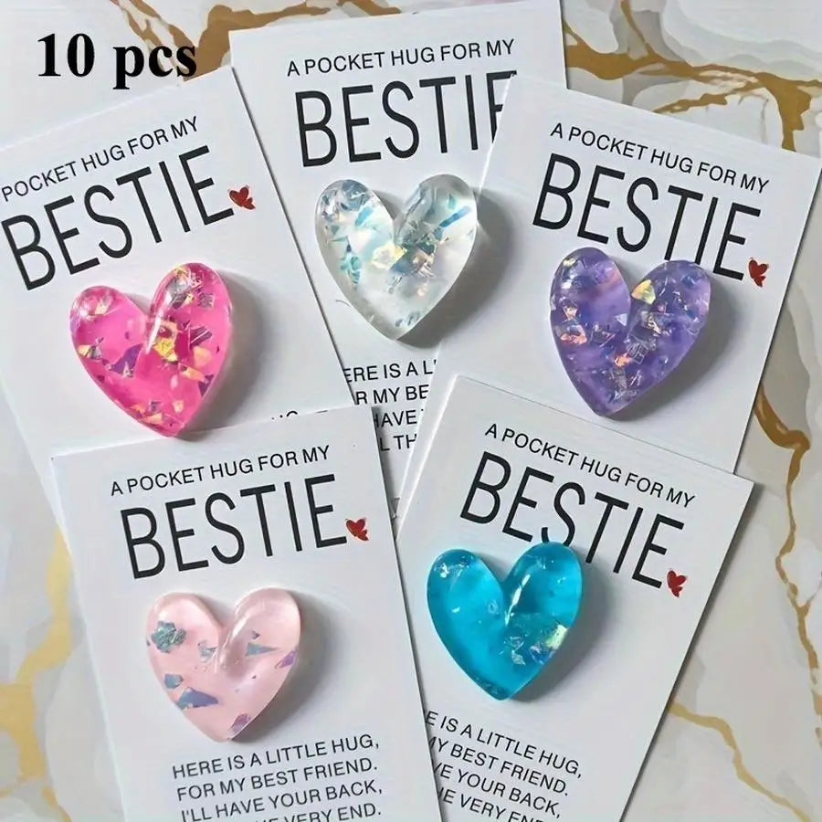 1-100pcs Set, Pocket Hugs for My Best Friend: Heartfelt Gifts for Girlfriend, Suitable for Graduation, Back to School, Christmas