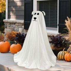 Halloween Decorations Spooky Halloween Decor Spooky Ghost Dog Halloween Decoration Set with Remote String Lights for Front Door