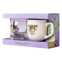 First Call & Last Call Gifts Sets Novelty Products Trends Cute Wine Glass & Coffee Mugs Ceramic Creative Set Items for Gifting
