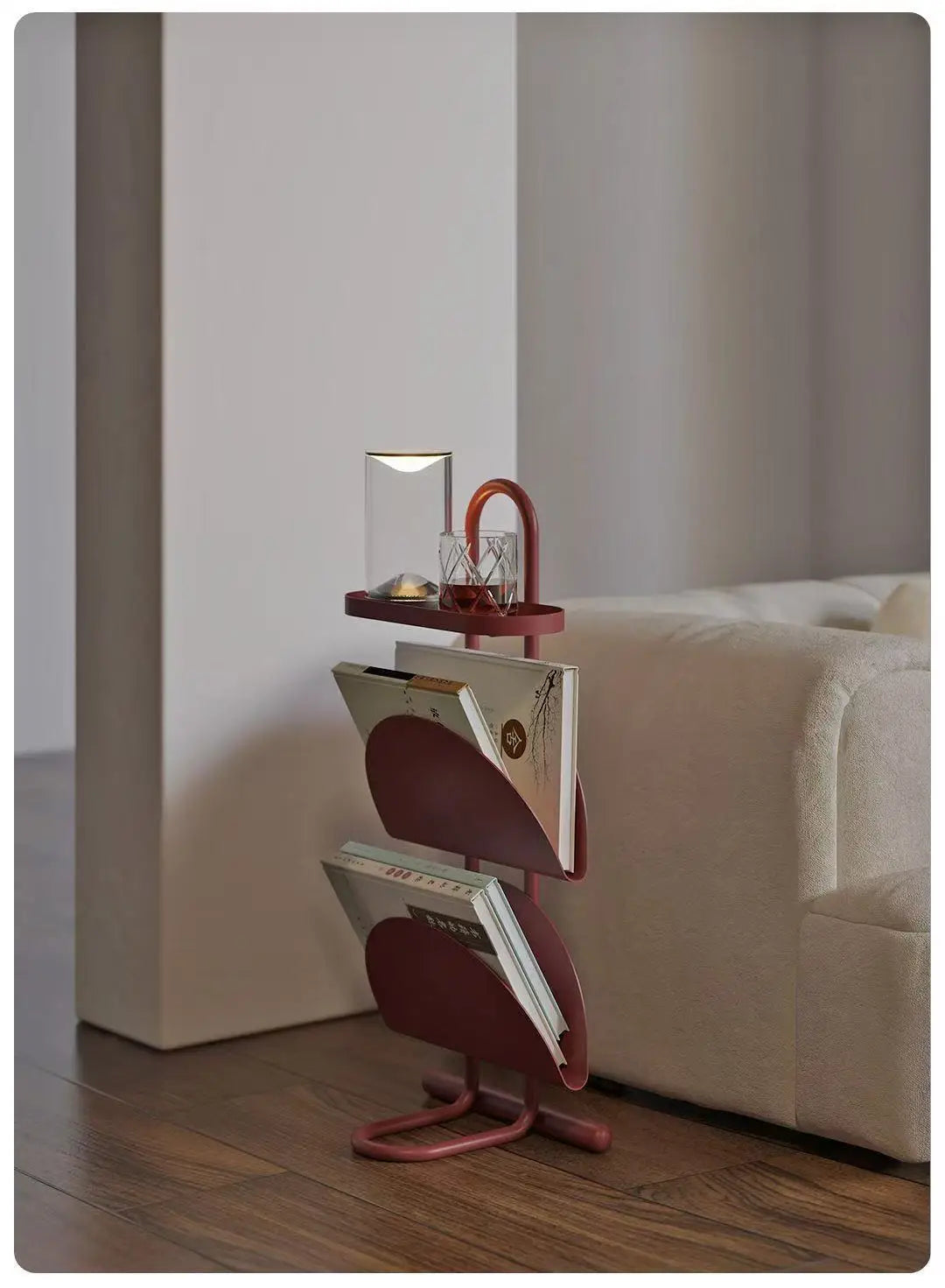 Living room balcony coffee table, magazine bookshelf, bedroom bedside storage rack, creative small table, side cabinet