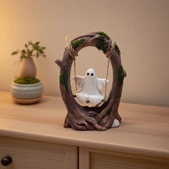 Halloween Themed Halloween Swing Ghost Ornament Handicraft Statue Spooky Ghosts Decor Model Collectible