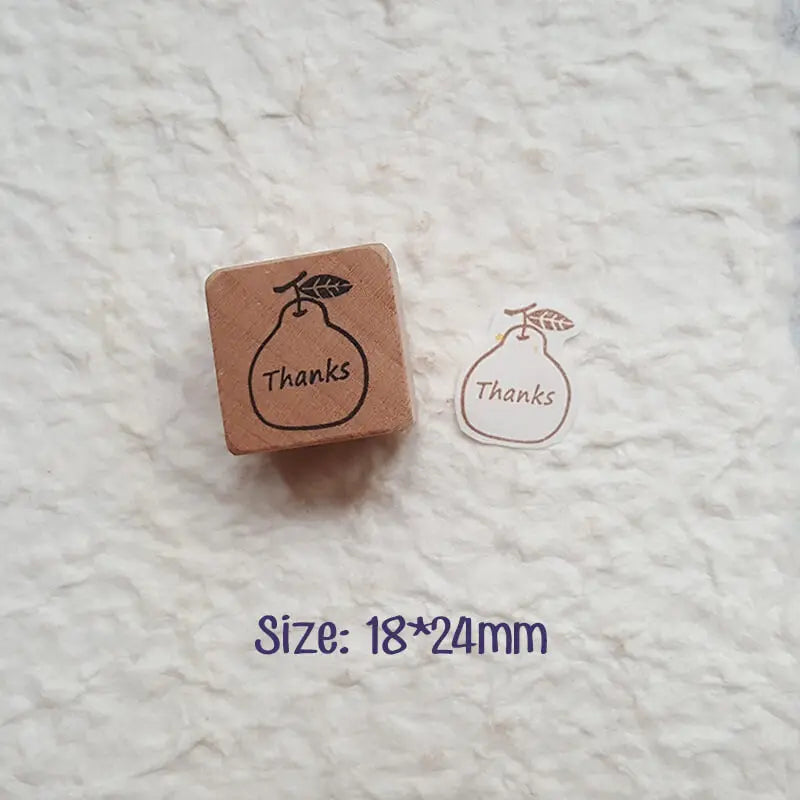 Stamp Scrapbooking 10 Types Thank You Greeting Wooden Stamps Stationery DIY Card