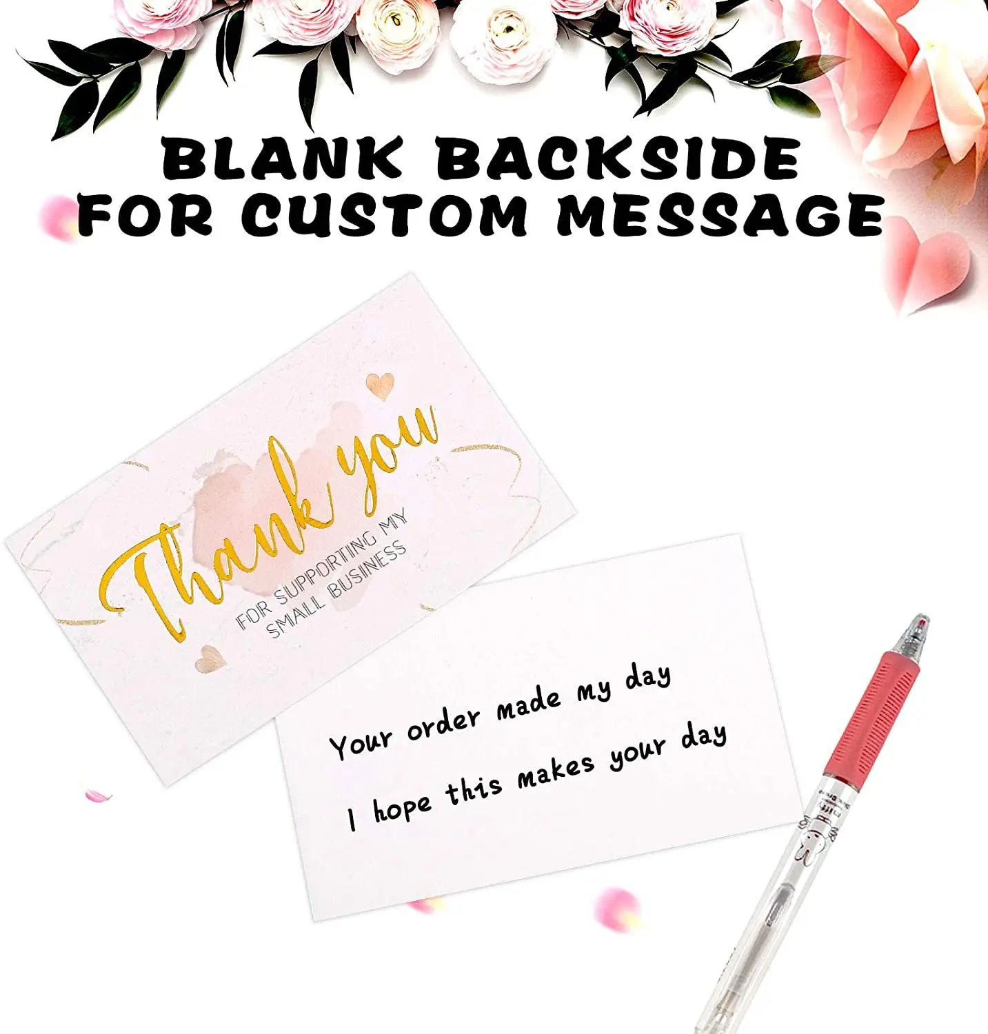 10-30pcs Thanks Greeting Card Thank You Cards Gift Decoration Appreciation Card for Small Business Wedding Paty Retailsale