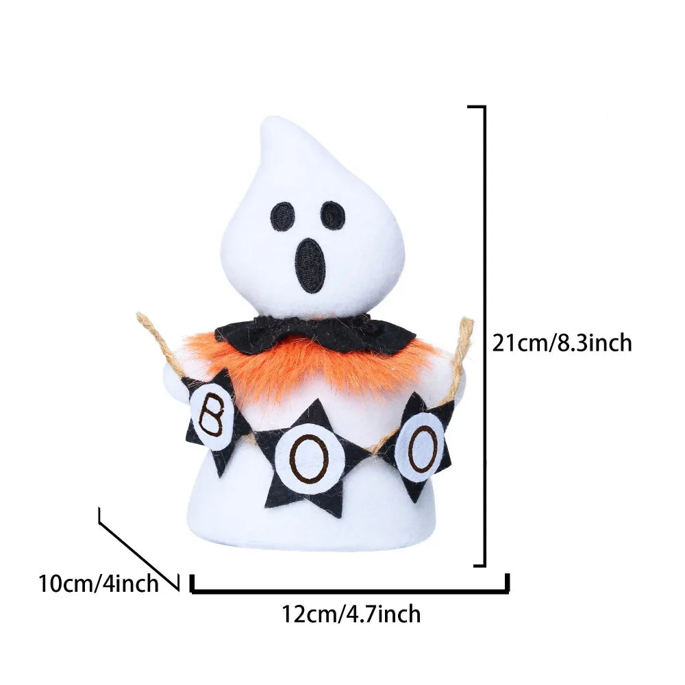 Holiday Decor Funny Halloween Ghost Doll Handicraft Soft Scary Ghost Doll Cartoon Spooky Doll Halloween