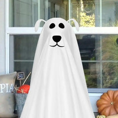 Halloween Decorations Spooky Halloween Decor Spooky Ghost Dog Halloween Decoration Set with Remote String Lights for Front Door
