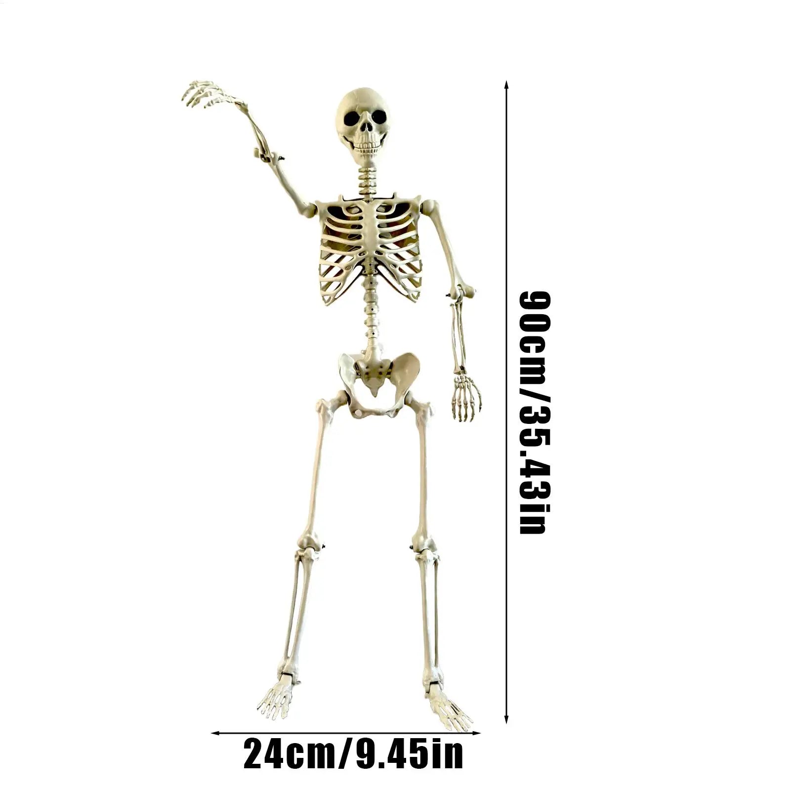 Happy Halloween Modeling Humanoid Skeleton Decorative Props Haunted House Home Bedroom Balcony Decoration Party DIY Supplies