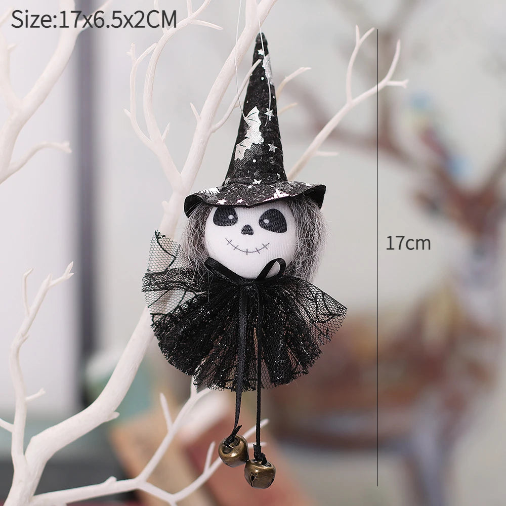 Halloween Decorations Doll Bar Decor Pumpkin Ghost Witch Pendant Scary Halloween Kids Gift Halloween Party Decoration for Home