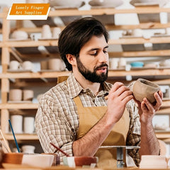 Art Supplies 11 PCS Sculpting Tools DIY Wooden Handles Ceramic Tools Beginners Arts and Crafts Wood and Steel Home School Use