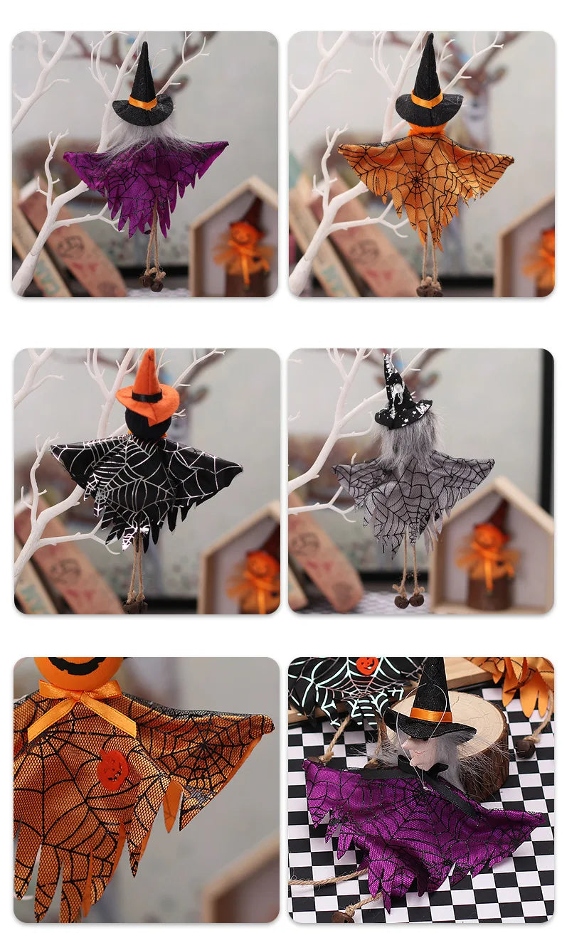 Halloween Decorations Doll Bar Decor Pumpkin Ghost Witch Pendant Scary Halloween Kids Gift Halloween Party Decoration for Home