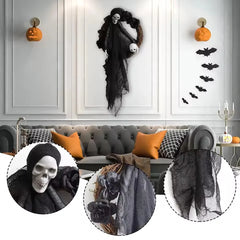 Halloween Ghost Swing Handicraft Resin Cute Ghost Swing Decor Creative Hanging Swinging Ghost Ornament Car Interior Accessories