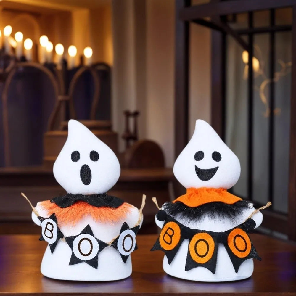 Holiday Decor Funny Halloween Ghost Doll Handicraft Soft Scary Ghost Doll Cartoon Spooky Doll Halloween