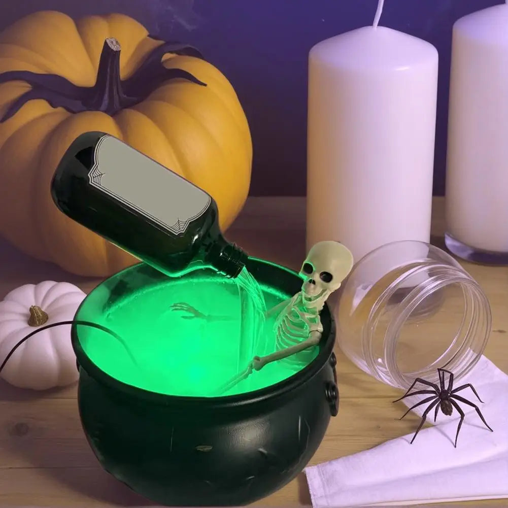 Halloween Decoration Set Halloween Black Witch Bowl DIY Magical Floating Bottle Spooky Skeleton Party Scary Props
