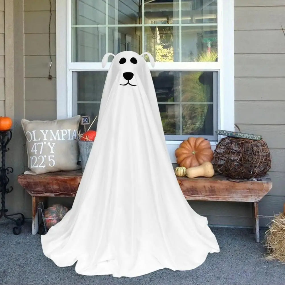 Halloween Decorations Spooky Halloween Decor Spooky Ghost Dog Halloween Decoration Set with Remote String Lights for Front Door