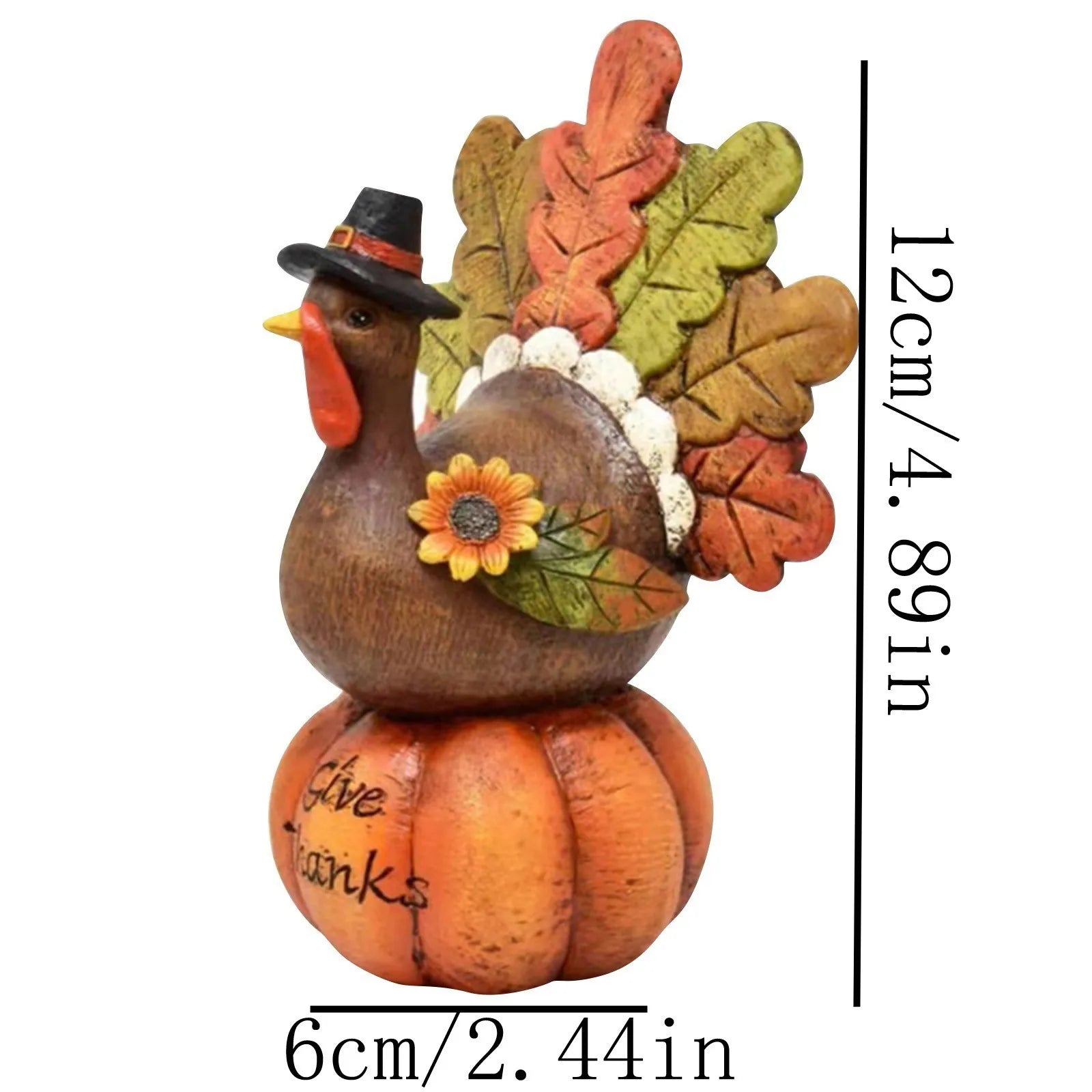 Thanksgiving Pumpkin Turkey Ornament Harvest Festival Party Desktop Decoration Thanksgiving Gift For Friends Family