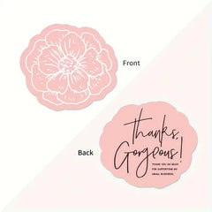 50pcs Thank You for Supporting My Small Business Card Thanks Greeting Card Appreciation Cardstock for Sellers Gifts Card