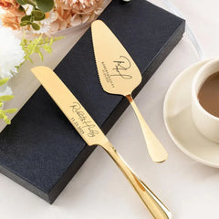 Personalized Cake Cutting Set Custom Engraved Birthday Gifts Wedding Gifts For Bridal Shower Unique Anniversary Engagement Gifts