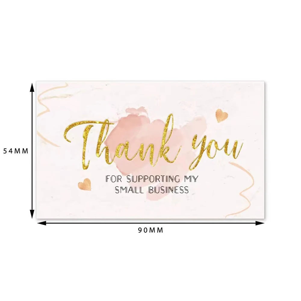 10-30pcs Thank You Cards Thanks Greeting Card Gift Decoration Appreciation Card for Small Business Wedding Shower Retailsale