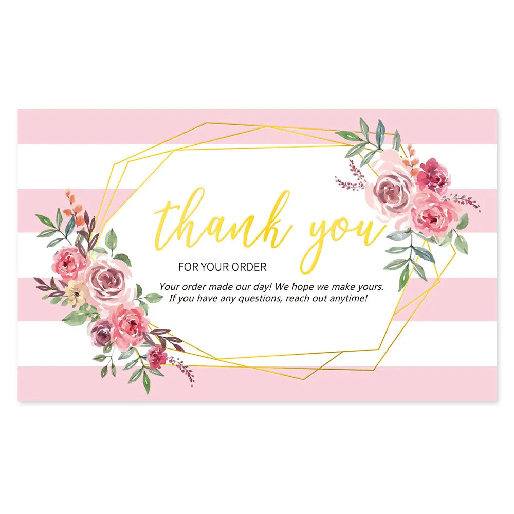 10-30pcs Thanks Greeting Card Thank You Cards Gift Decoration Appreciation Card for Small Business Wedding Paty Retailsale