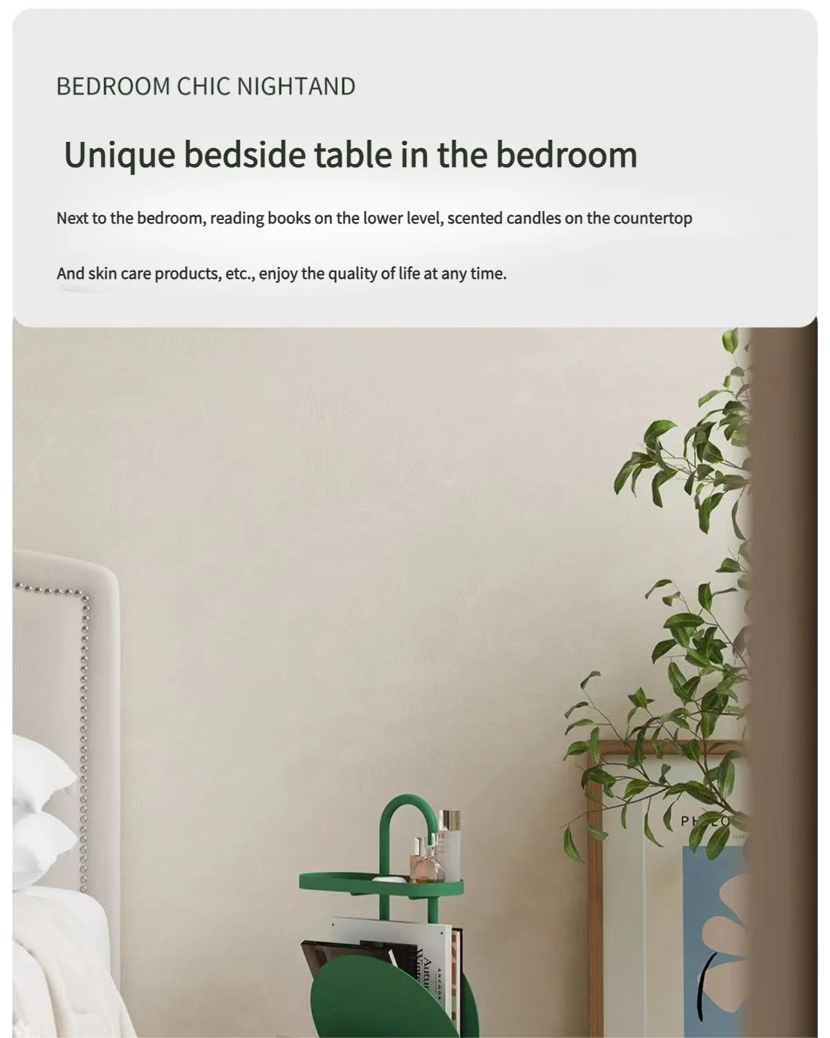 Living room balcony coffee table, magazine bookshelf, bedroom bedside storage rack, creative small table, side cabinet