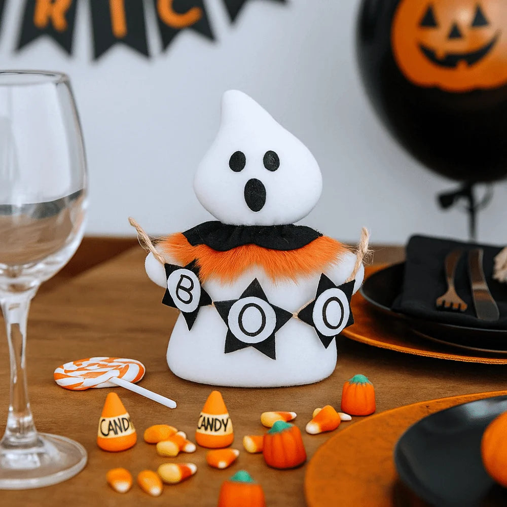 Holiday Decor Funny Halloween Ghost Doll Handicraft Soft Scary Ghost Doll Cartoon Spooky Doll Halloween