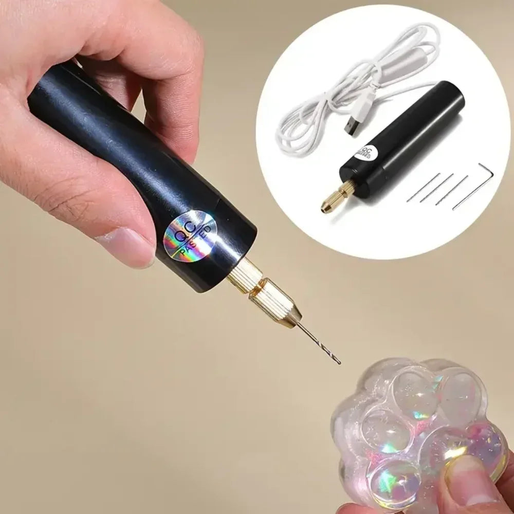 DIY Electric USB Electric Drill Handheld Mini Electric Drill Tools For Epoxy Resin Jewelry Making Wood Craft Engraving Pen Tool