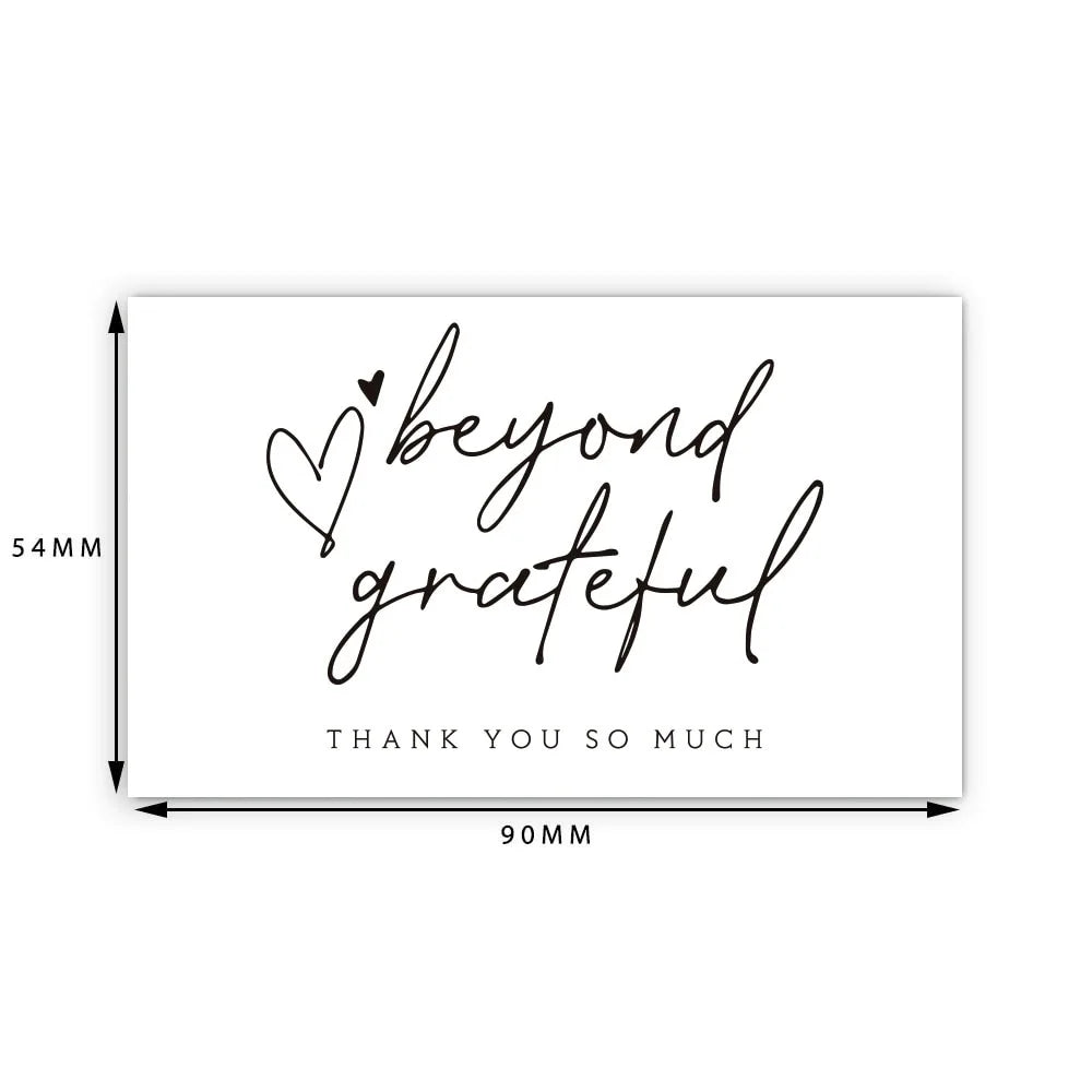10-30Pcs Thank You Card Party Gift Shopping Purchase Thanks Greeting Cards Appreciation Card For Sellers
