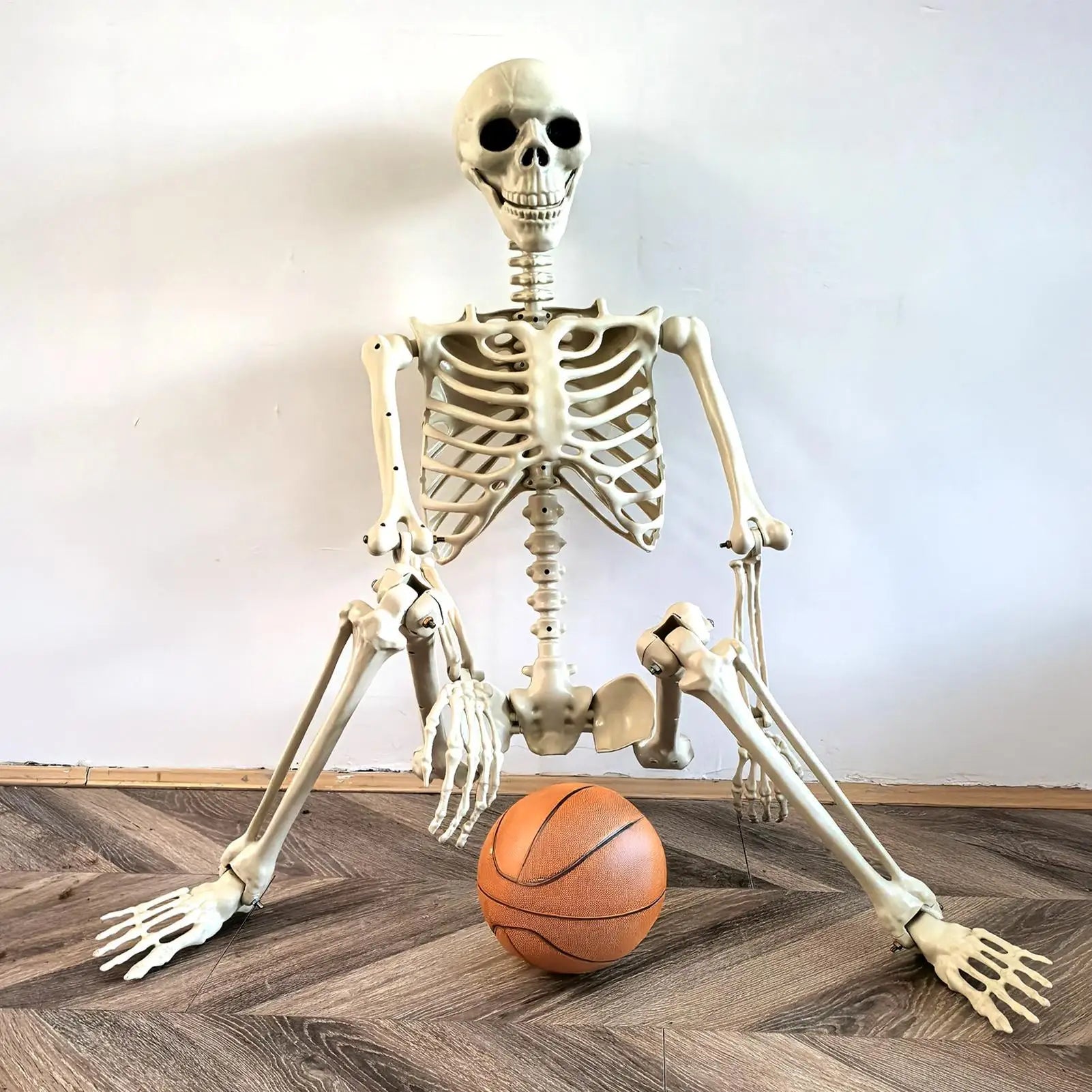 Happy Halloween Modeling Humanoid Skeleton Decorative Props Haunted House Home Bedroom Balcony Decoration Party DIY Supplies