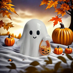 Halloween Creative Ghost Ornaments Desktop Ornament  Personalized Home Halloween Party Terrifying Atmosphere Decorations