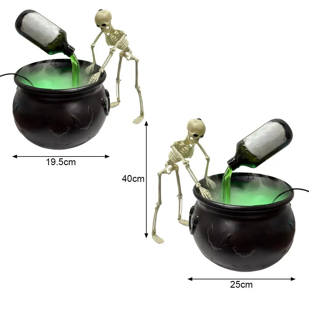 Halloween Decoration Set Halloween Black Witch Bowl DIY Magical Floating Bottle Spooky Skeleton Party Scary Props