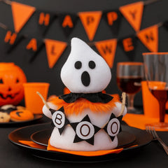 Holiday Decor Funny Halloween Ghost Doll Handicraft Soft Scary Ghost Doll Cartoon Spooky Doll Halloween