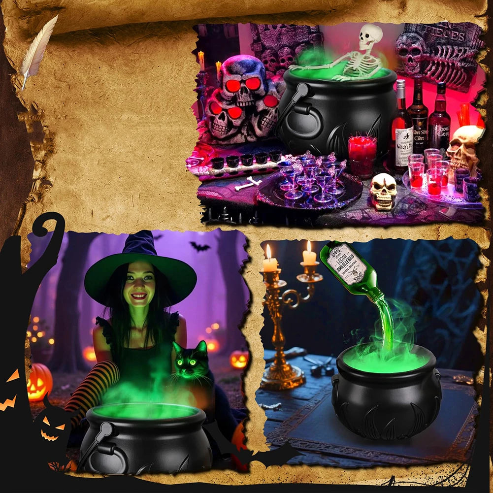 Halloween Decoration Wizard Bowl Magic Float Bottle and Diffuser Halloween Horror Skeleton Ghost Ornaments Haunted House Props