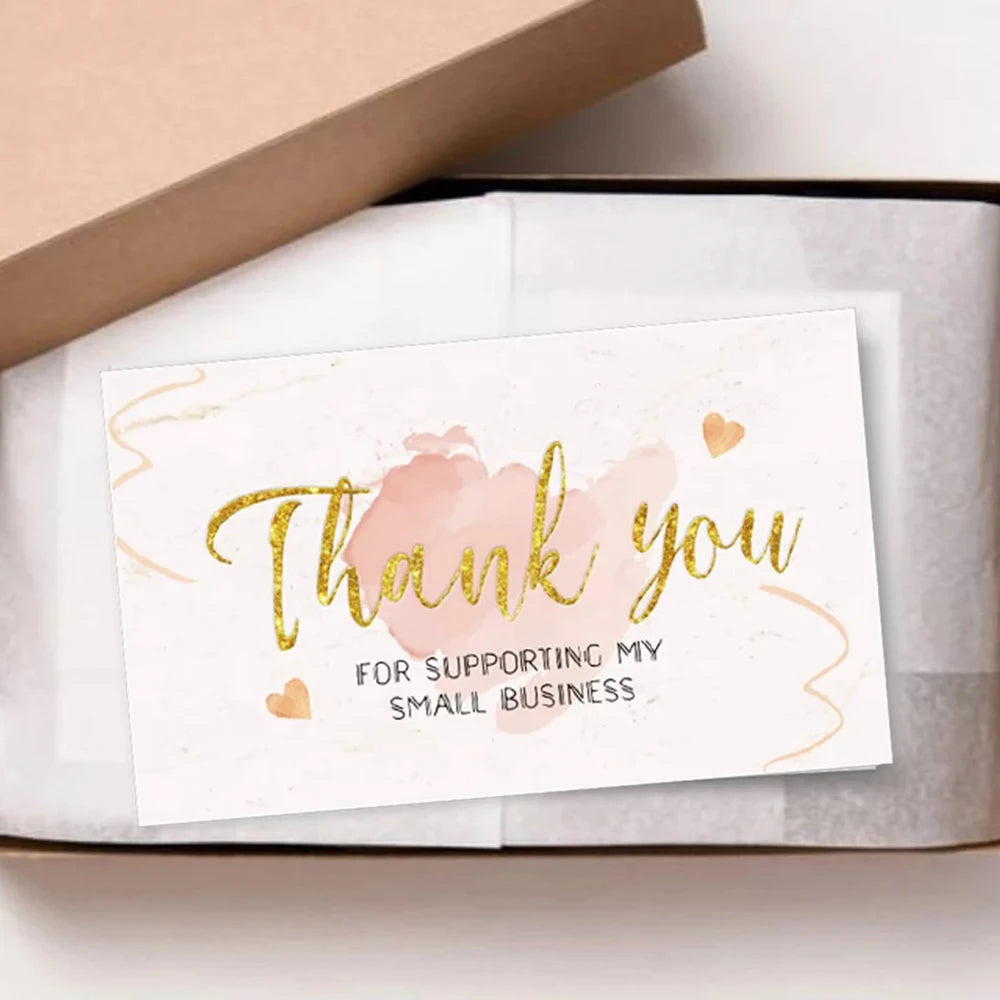 10-30pcs Thank You Cards Thanks Greeting Card Gift Decoration Appreciation Card for Small Business Wedding Shower Retailsale