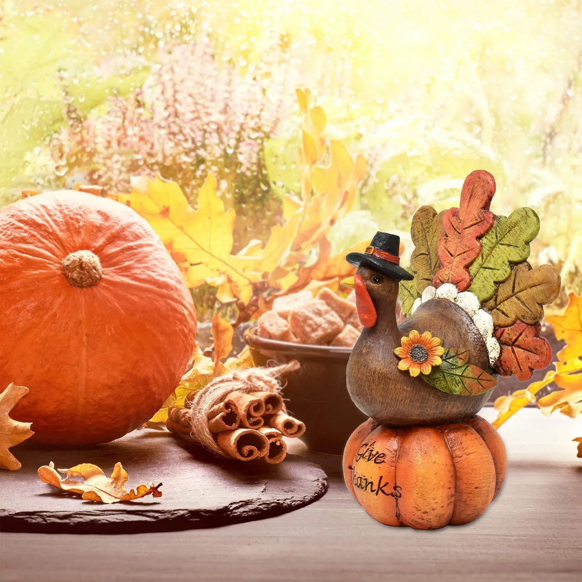 Thanksgiving Pumpkin Turkey Ornament Harvest Festival Party Desktop Decoration Thanksgiving Gift For Friends Family