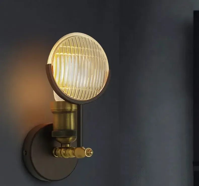 Living room American personality creative retro industrial style bedroom corridor porch bedside restaurant led wall lamp